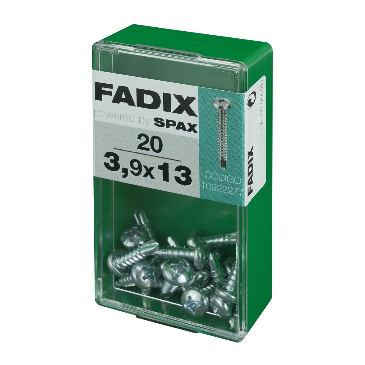 Tornillo Roscachapa Cabeza Redonda Ø3,9 x 13 mm - Caja 20 Uds Zincado-2