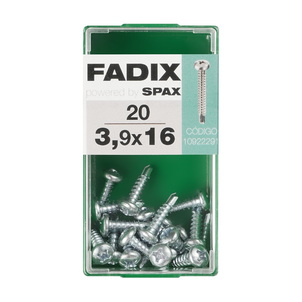 Imagen 0 de Tornillo Roscachapa Cabeza Redonda Ø3,9 x 16 mm - Caja 20 Uds