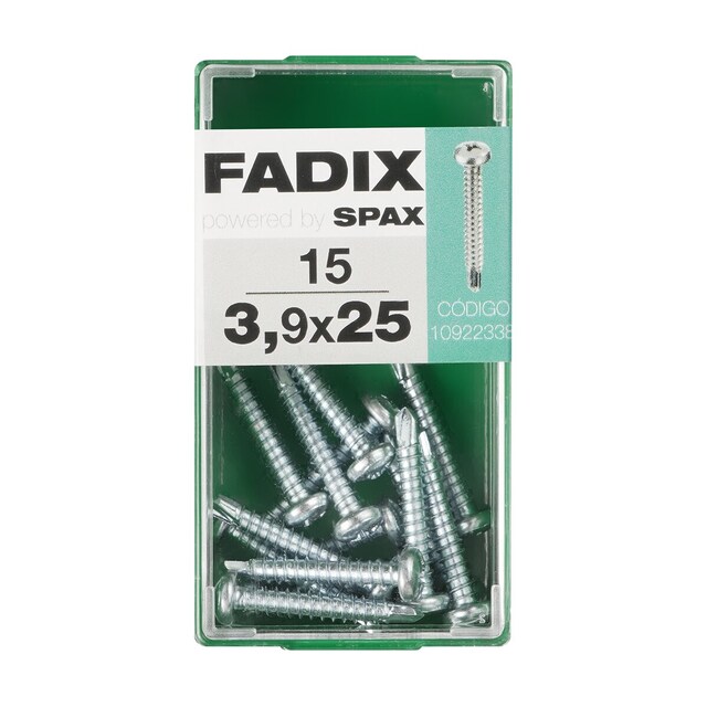 Imagen 0 de Tornillo Roscachapa Cabeza Redonda Ø3,9 x 25 mm - Caja 15 Uds