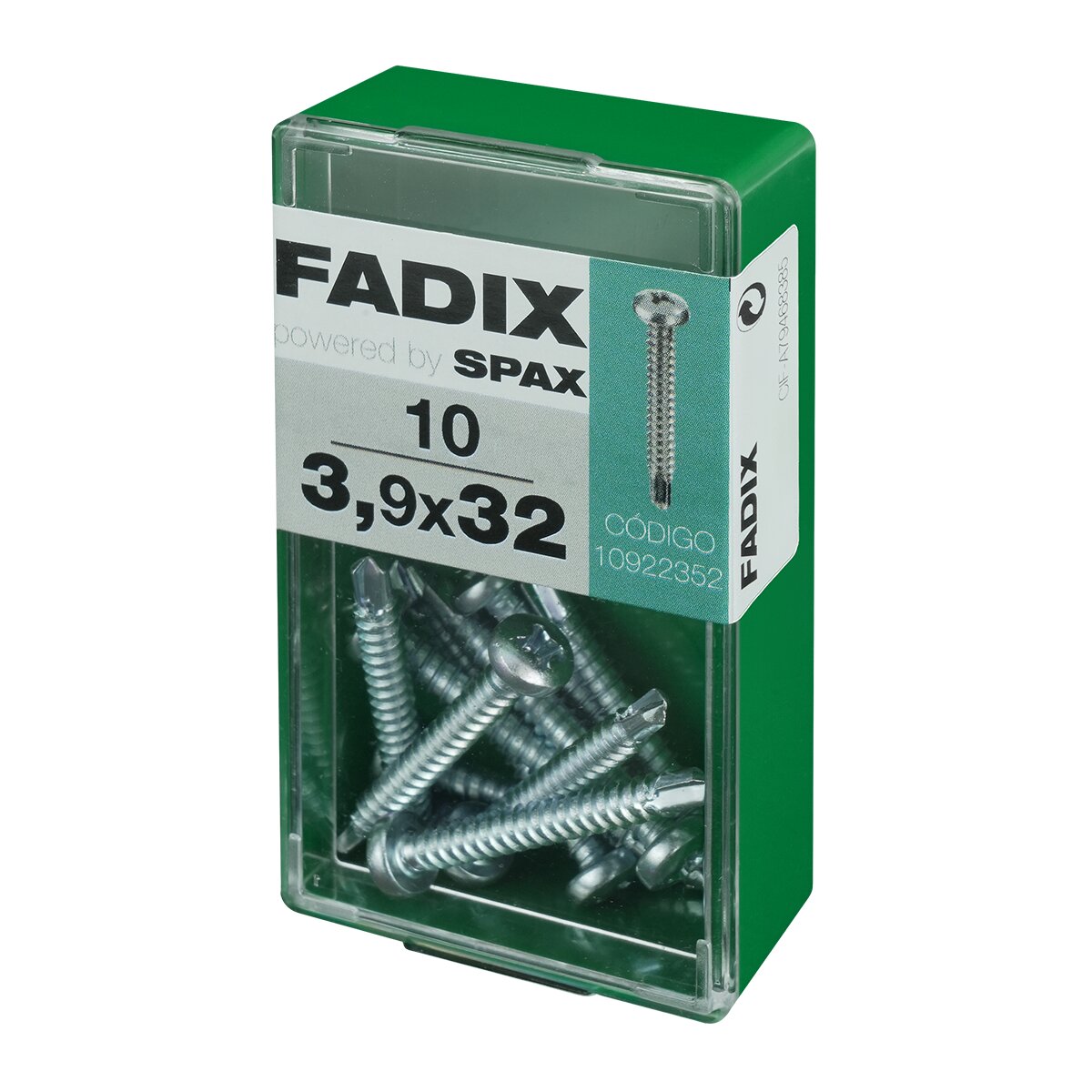Tornillo Roscachapa Cabeza Redonda Ø3,9 x 32 mm - Caja 10 Uds Zincado-2