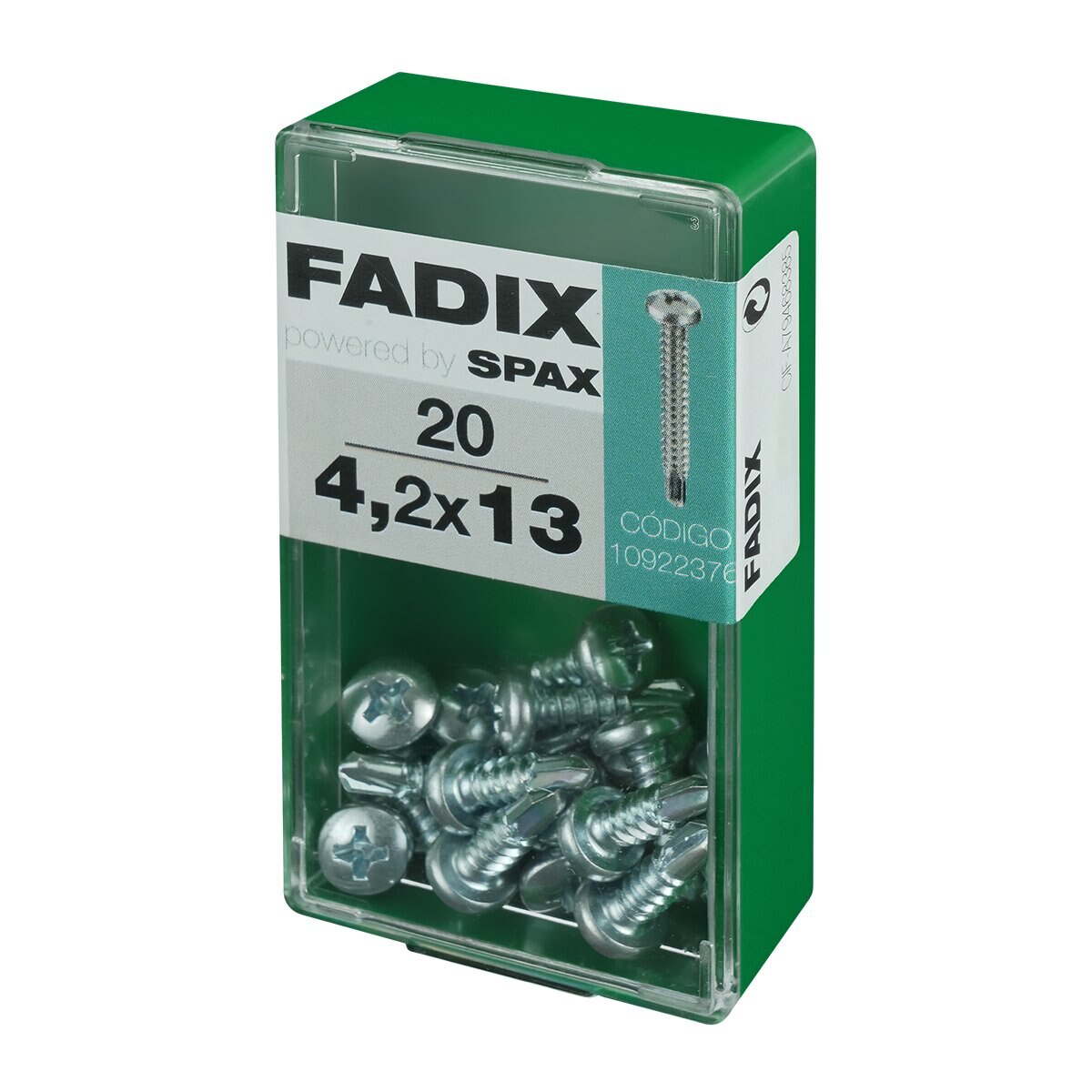 Tornillo Roscachapa Cabeza Redonda Ø4,2 x 13 mm - Caja 20 Uds Zincado-2