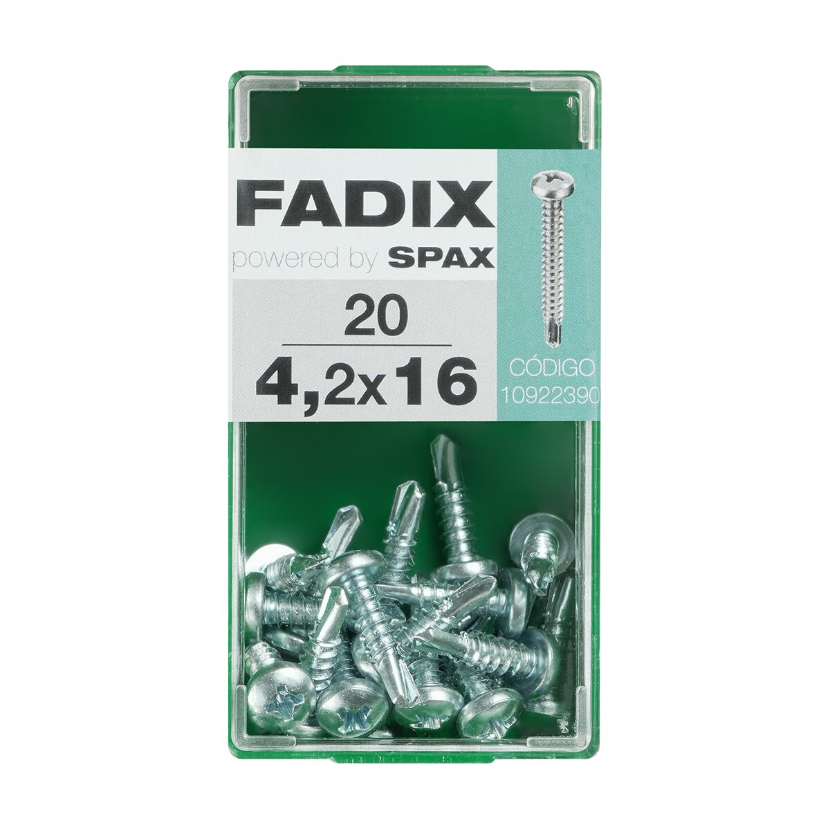 Imagen 0 de Tornillo Roscachapa Cabeza Redonda Ø4,2 x 16 mm - Caja 20 Uds