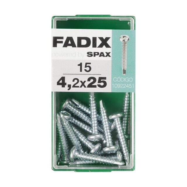 Imagen 0 de Tornillo Roscachapa Cabeza Redonda Ø4,2 x 25 mm - Caja 15 Uds