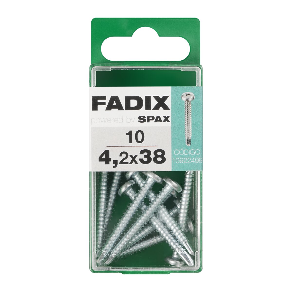 Imagen 0 de Tornillo Roscachapa Cabeza Redonda Ø4,2 x 38 mm - Caja 10 Uds