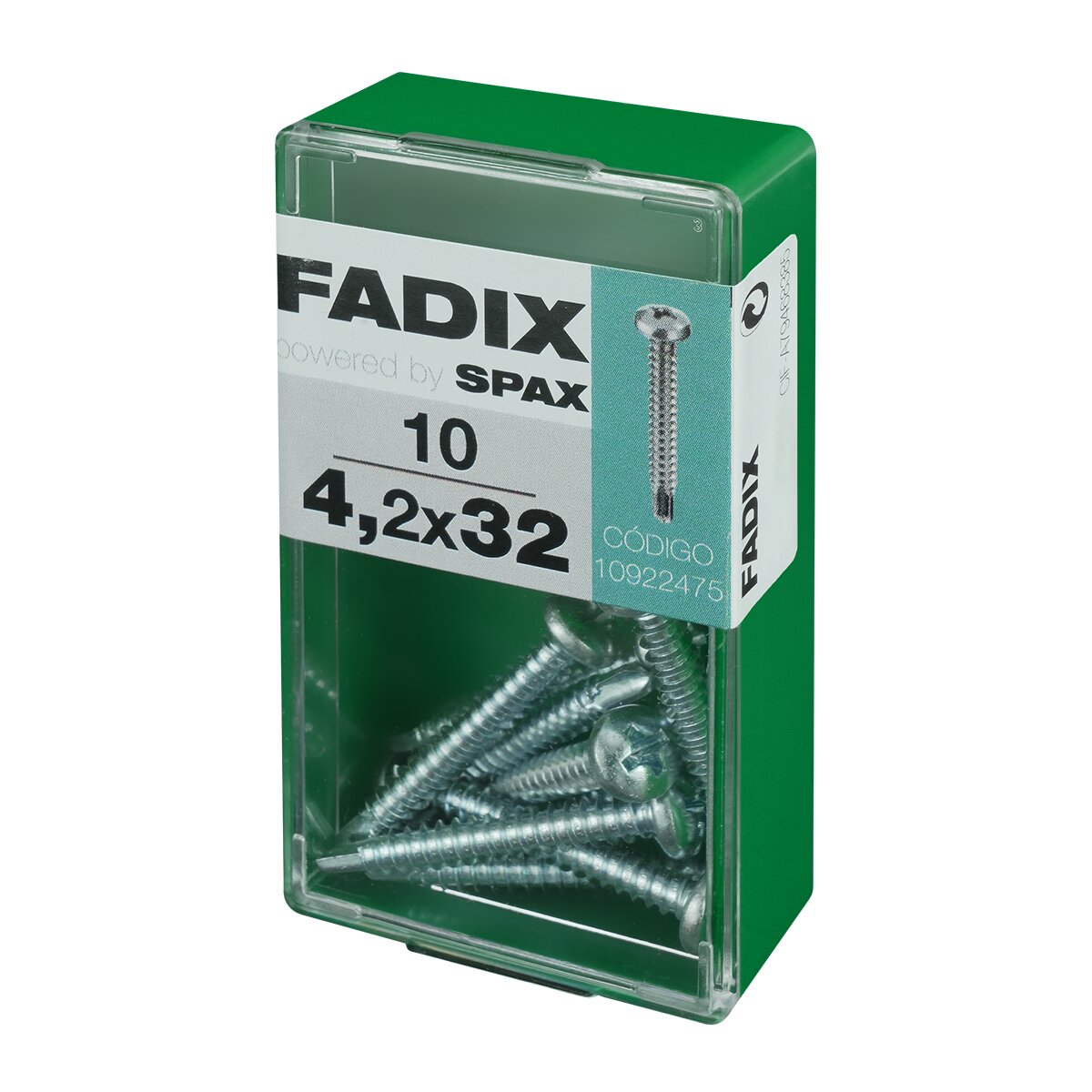 Tornillo Roscachapa Cabeza Redonda Ø4,2 x 32 mm - Caja 10 Uds Zincado-2
