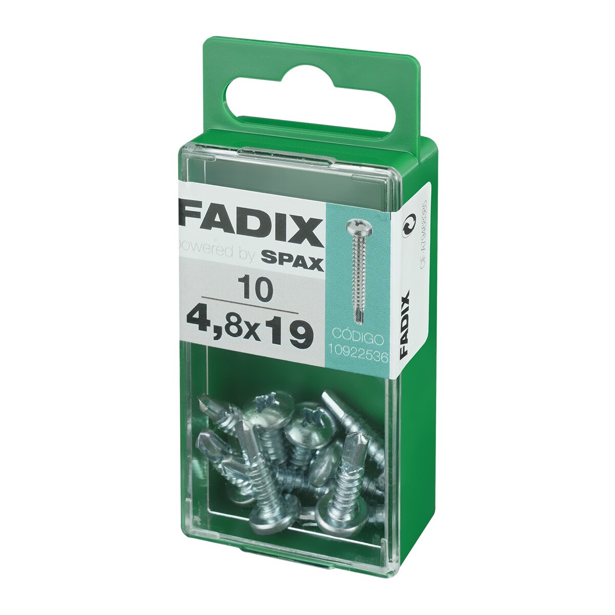 Parafuso Autoatarraxante de Cabeça Redonda Ø4,8 x 19 mm - Caixa 10 Unidades Zincado-2