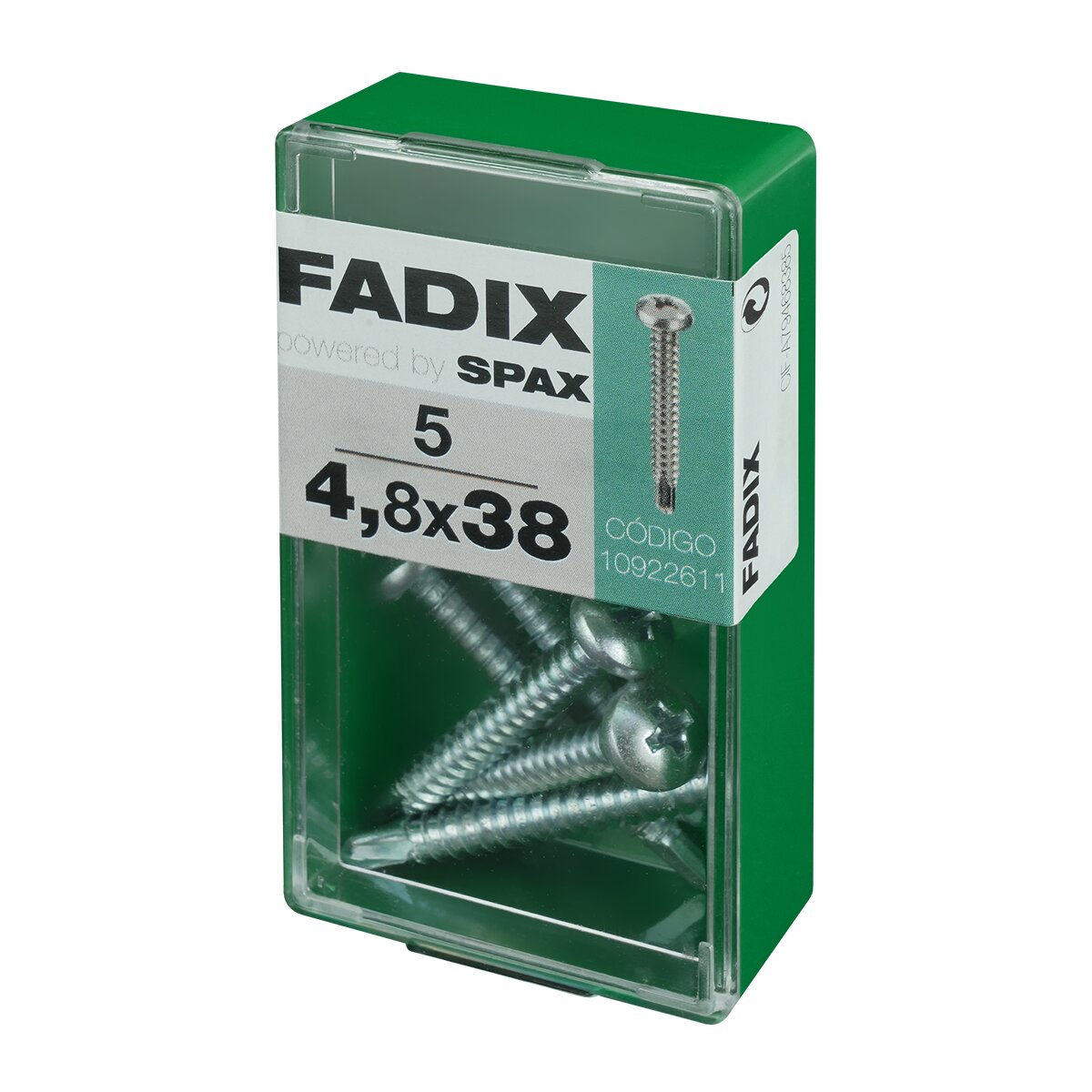 Parafuso Autoatarraxante de Cabeça Redonda Ø4,8 x 38 mm - Caixa 5 Unidades Zincado-2