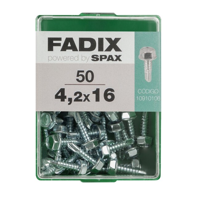 Imagen 0 de Tornillo Roscachapa Cabeza Hexagonal Ø4,2 x 16 mm - Caja 50 Uds