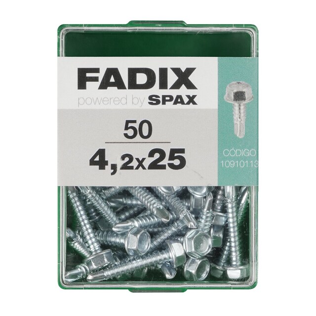 Imagen 0 de Tornillo Roscachapa Cabeza Hexagonal Ø4,2 x 25 mm - Caja 50 Uds