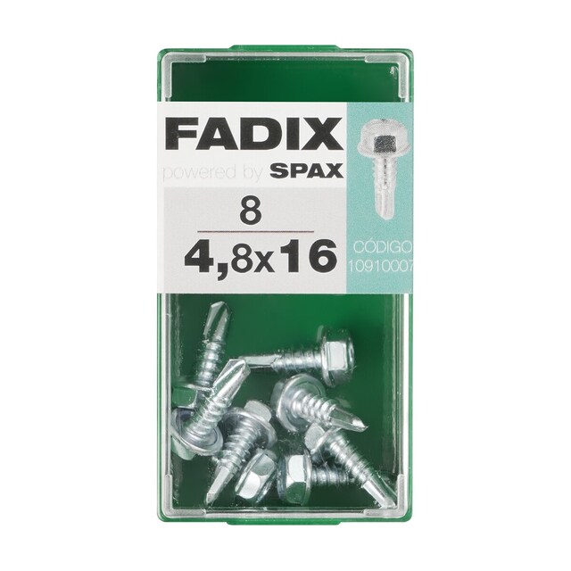 Imagen 0 de Tornillo Roscachapa Cabeza Hexagonal Ø4,8 x 16 mm - Caja 8 Uds