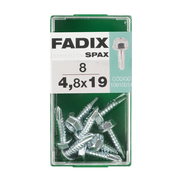 Imagen 0 de Tornillo Roscachapa Cabeza Hexagonal Ø4,8 x 19 mm - Caja 8 Uds