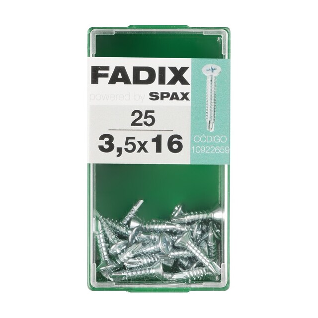 Imagen 0 de Tornillo Roscachapa Cabeza Plana Ø3,5 x 16 mm - Caja 25 Uds