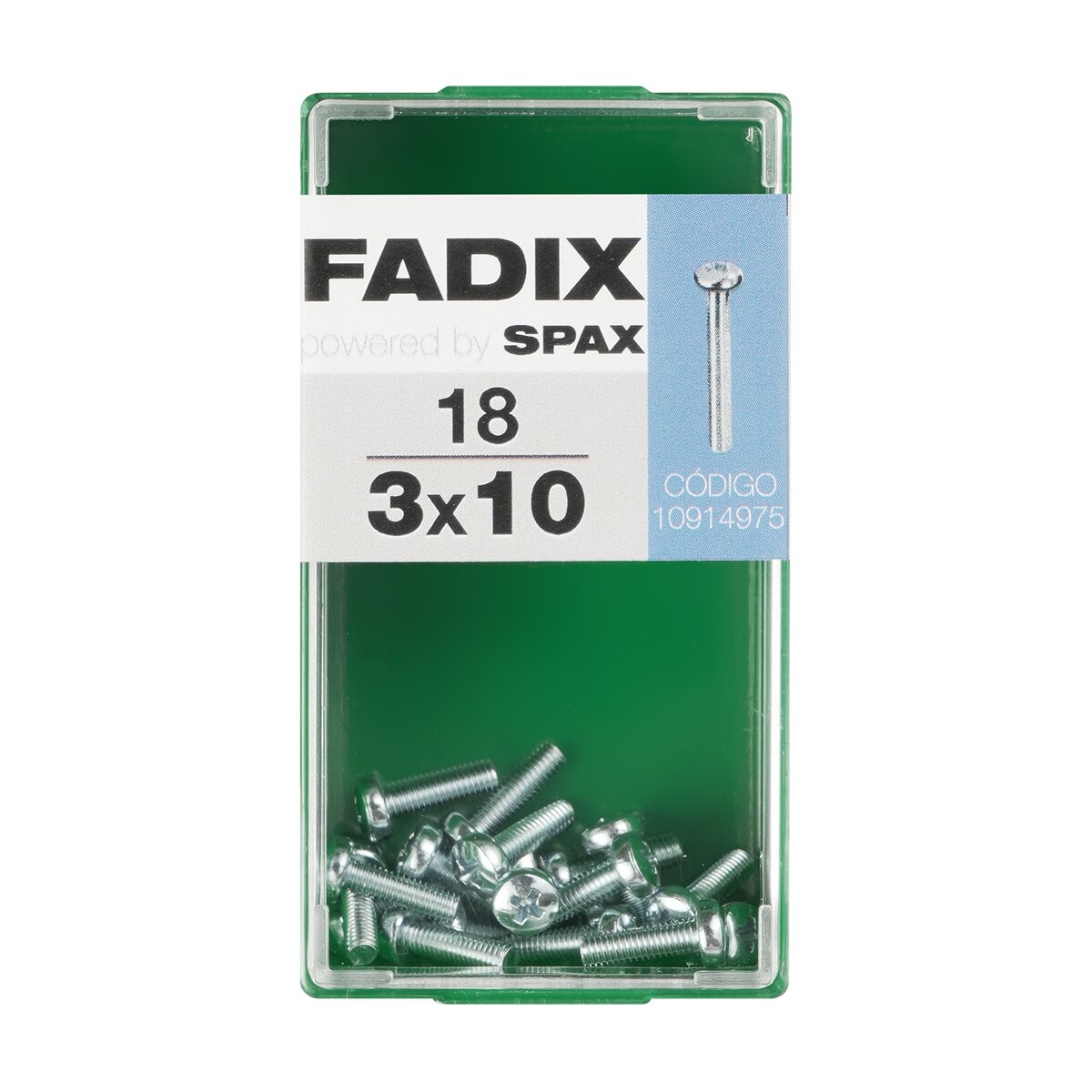 Imagen 0 de Tornillo Métrica Cabeza Redonda M3 x 10 mm - Caja 18 Uds