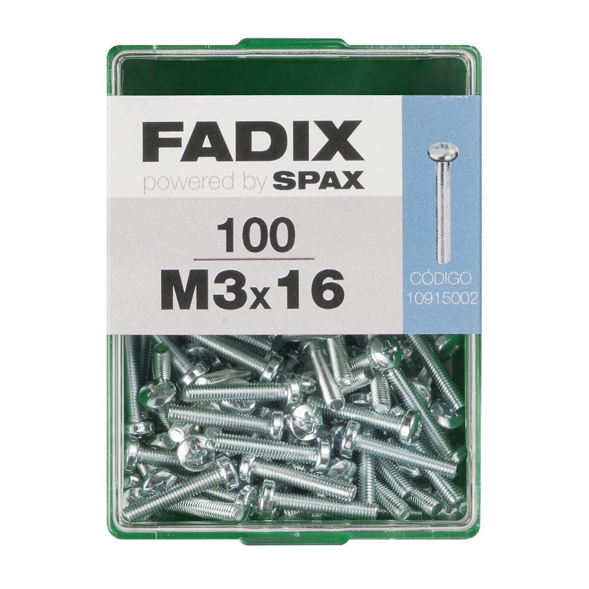 Imagen 0 de Tornillo Métrica Cabeza Redonda M3 x 16 mm - Caja 100 Uds