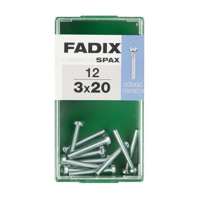 Imagen 0 de Tornillo Métrica Cabeza Redonda M3 x 20 mm - Caja 12 Uds