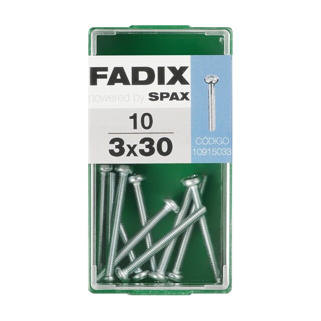 Imagen 0 de Tornillo Métrica Cabeza Redonda M3 x 30 mm - Caja 10 Uds