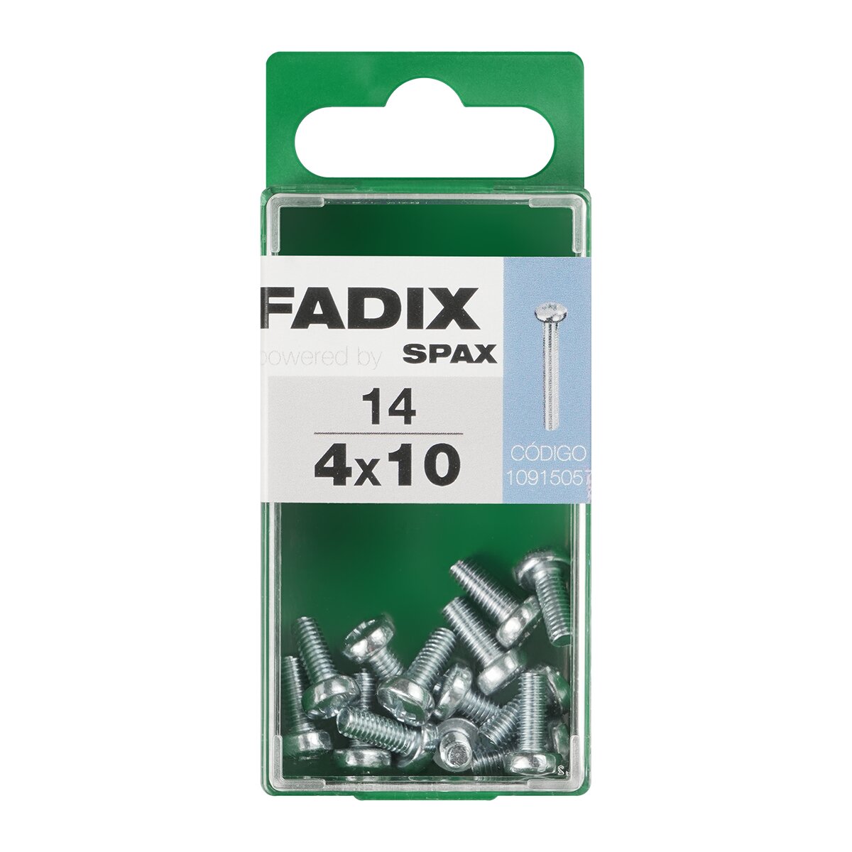 Imagen 0 de Tornillo Métrica Cabeza Redonda M4 x 10 mm - Caja 14 Uds