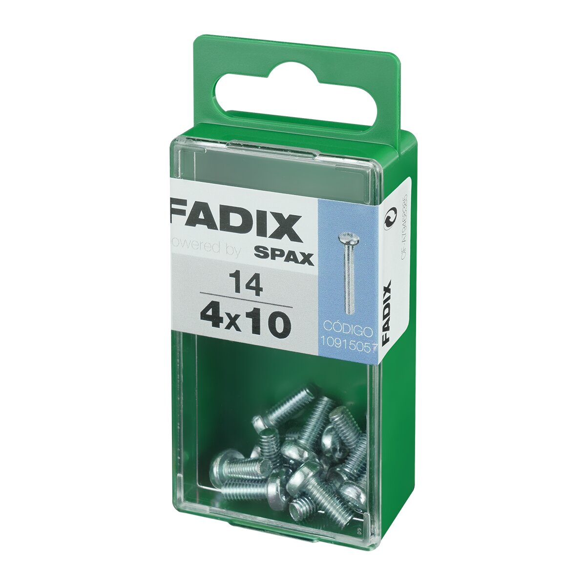 Tornillo Métrica Cabeza Redonda M4 x 10 mm - Caja 14 Uds Zincado-2