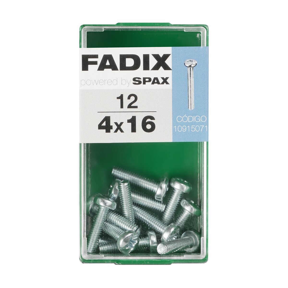 Imagen 0 de Tornillo Métrica Cabeza Redonda M4 x 16 mm - Caja 12 Uds