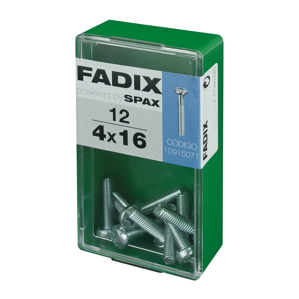Tornillo Métrica Cabeza Redonda M4 x 16 mm - Caja 12 Uds Zincado-2