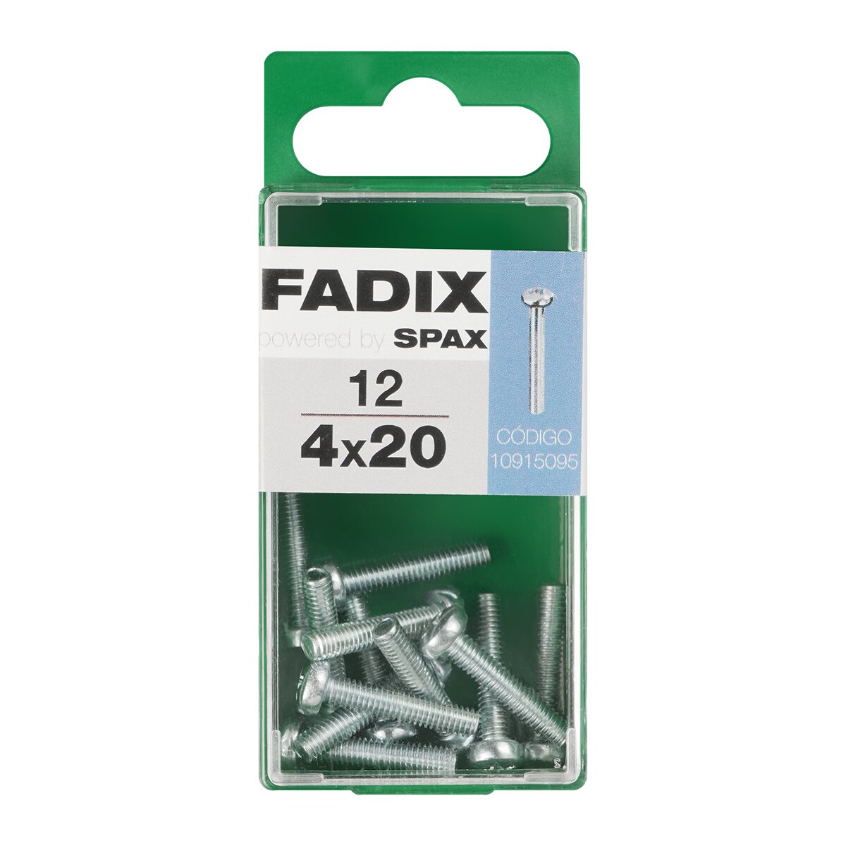 Imagen 0 de Tornillo Métrica Cabeza Redonda M4 x 20 mm - Caja 12 Uds