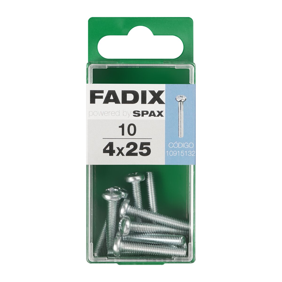 Imagen 0 de Tornillo Métrica Cabeza Redonda M4 x 25 mm - Caja 10 Uds