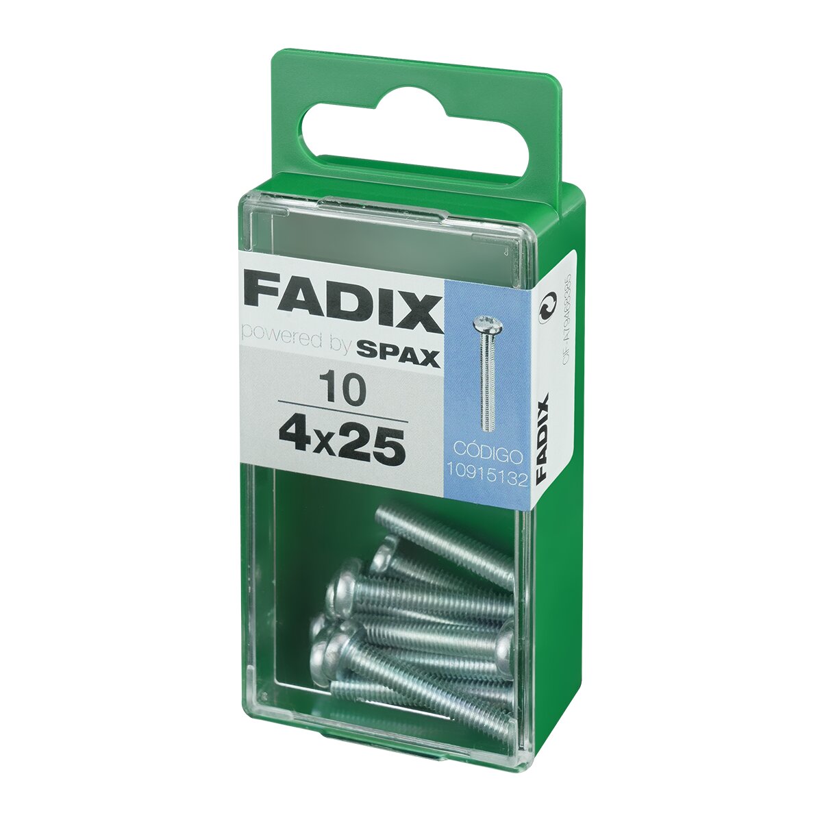 Tornillo Métrica Cabeza Redonda M4 x 25 mm - Caja 10 Uds Zincado-2