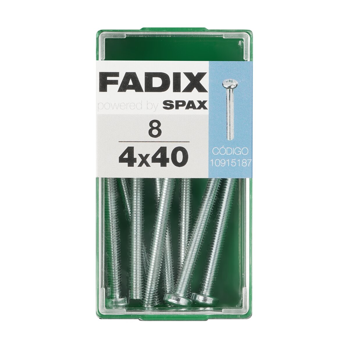 Imagen 0 de Tornillo Métrica Cabeza Redonda M4 x 40 mm - Caja 8 Uds
