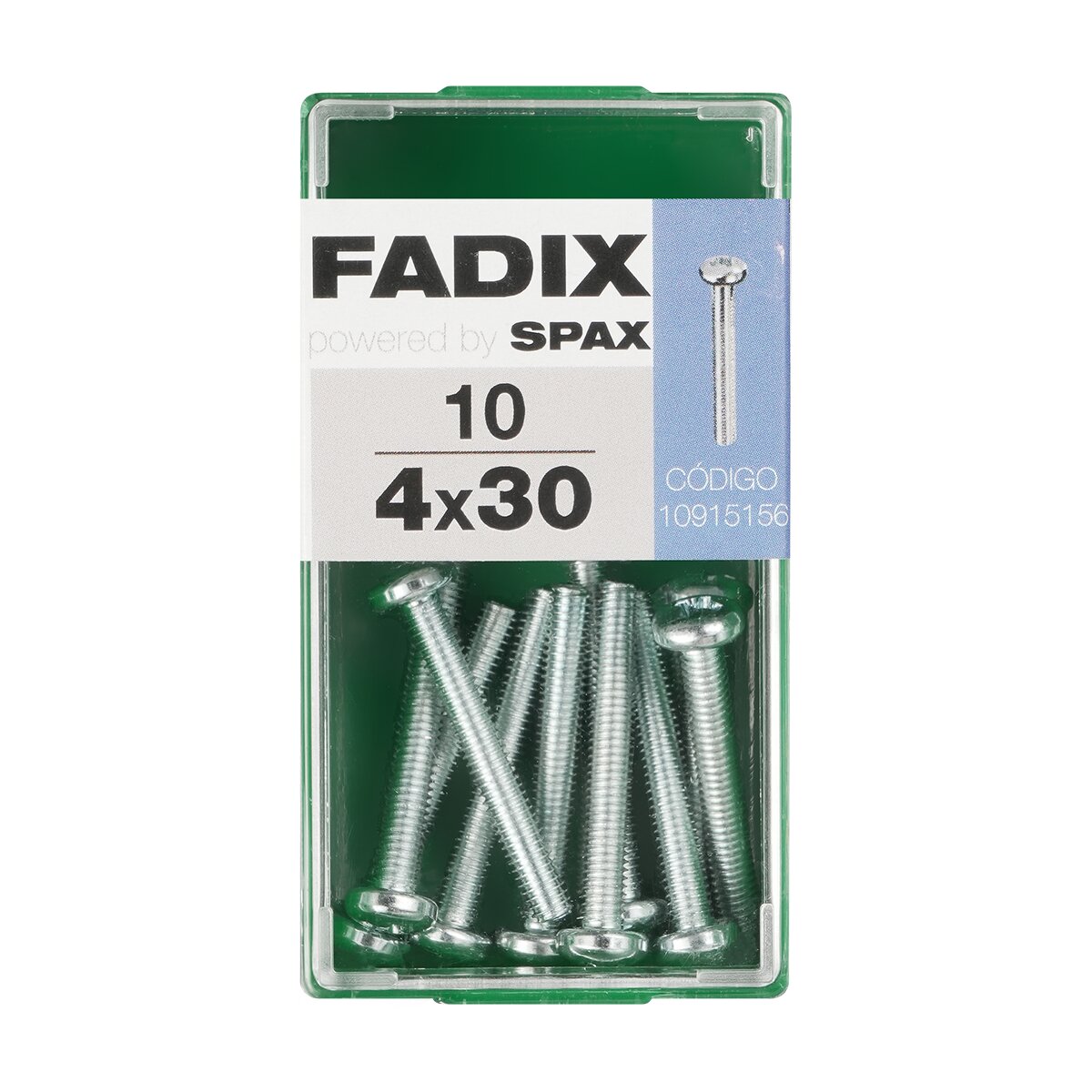 Imagen 0 de Tornillo Métrica Cabeza Redonda M4 x 30 mm - Caja 10 Uds