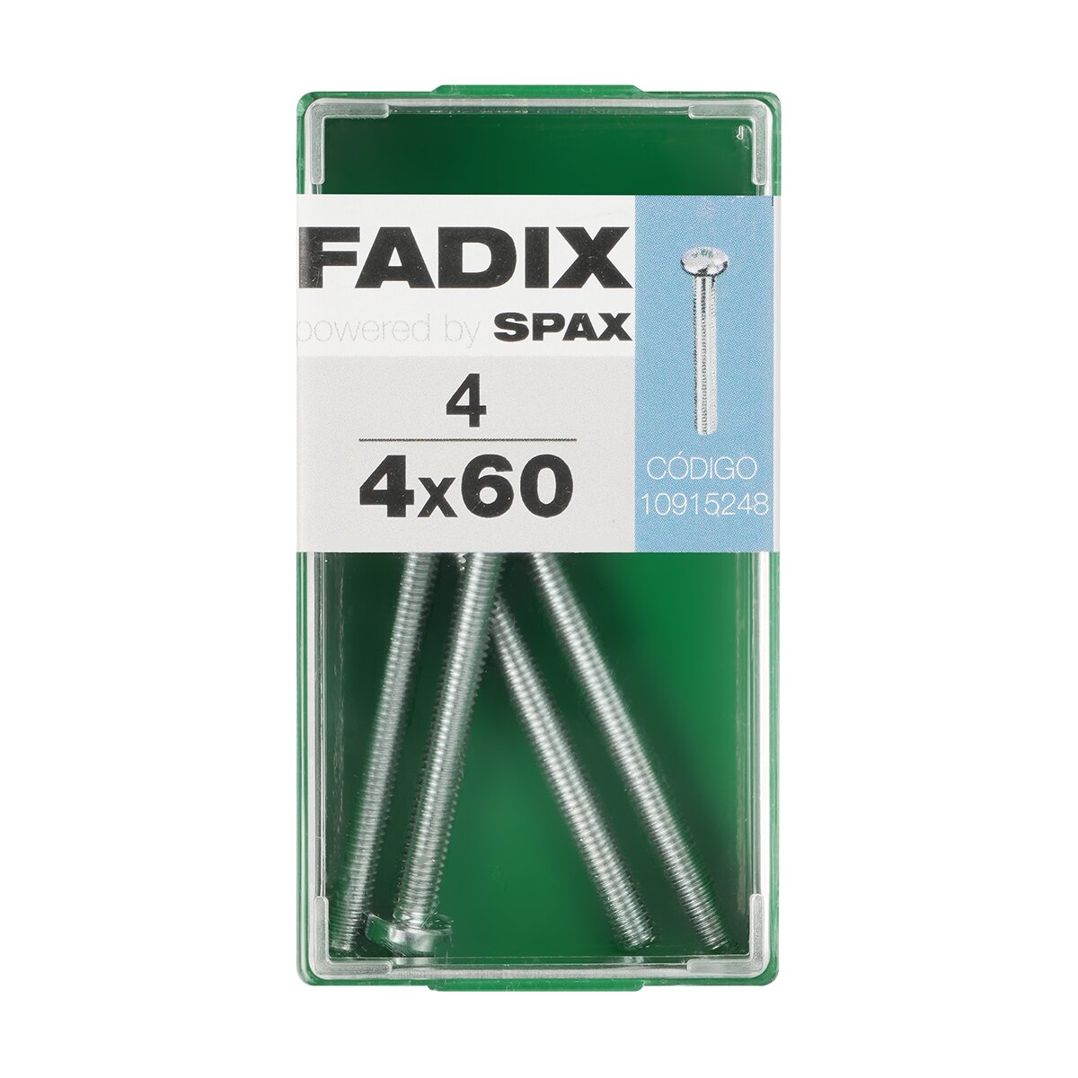 Imagen 0 de Tornillo Métrica Cabeza Redonda M4 x 60 mm - Caja 4 Uds