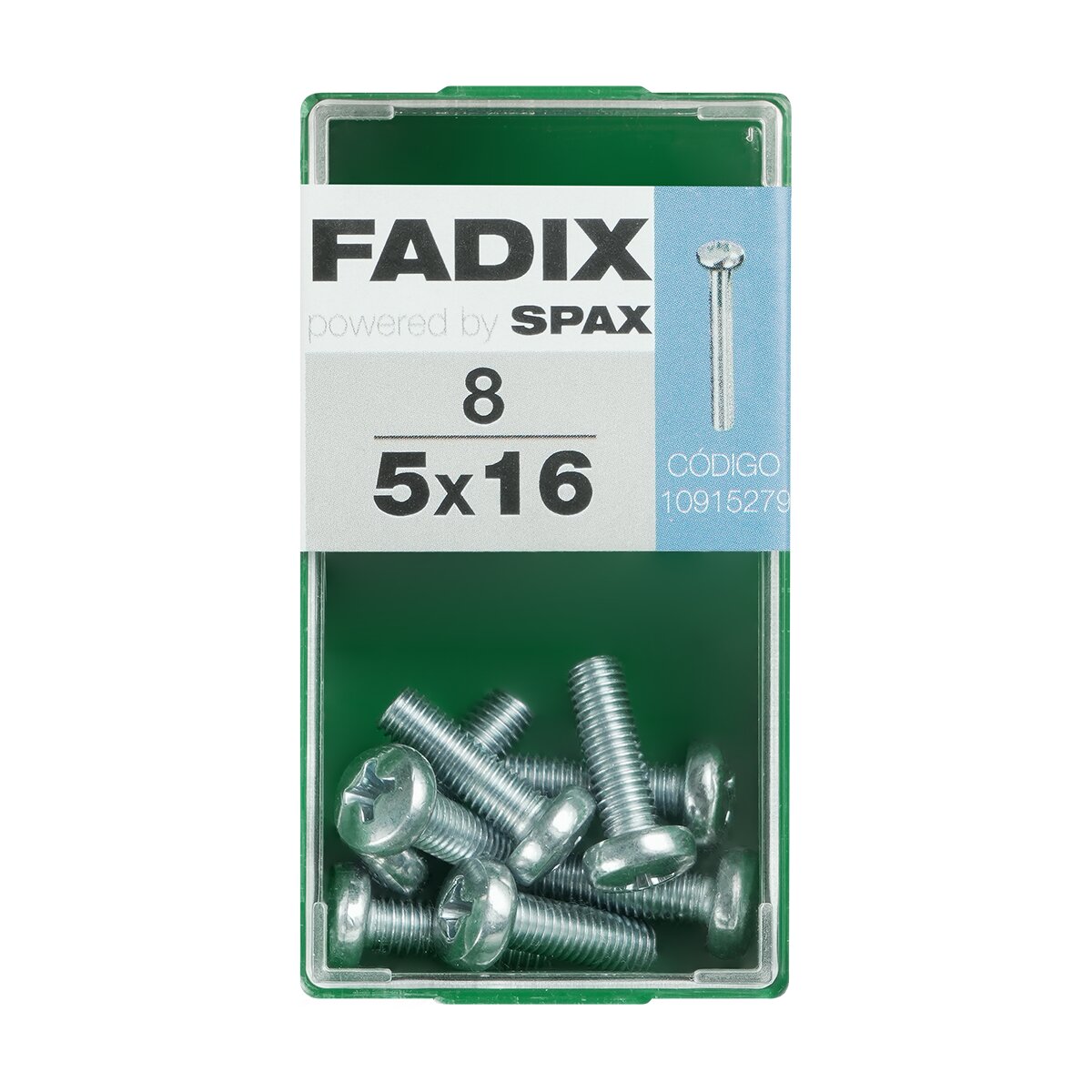 Imagen 0 de Tornillo Métrica Cabeza Redonda M5 x 16 mm - Caja 8 Uds