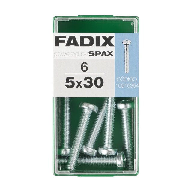 Imagen 0 de Tornillo Métrica Cabeza Redonda M5 x 30 mm - Caja 6 Uds