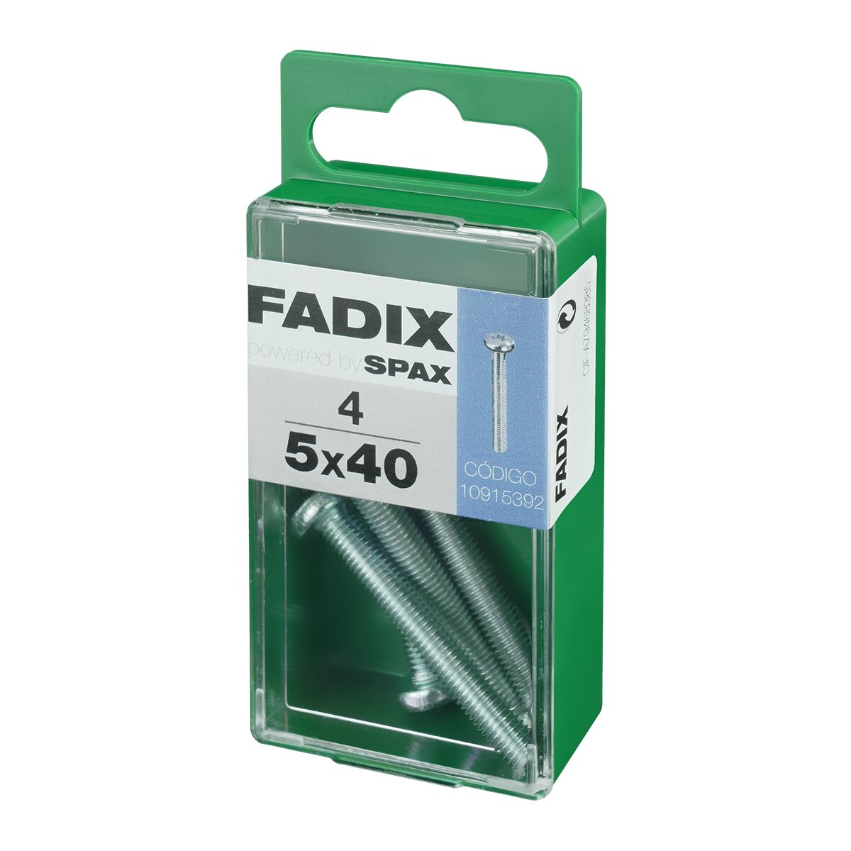 Tornillo Métrica Cabeza Redonda M5 x 40 mm - Caja 4 Uds Zincado-2