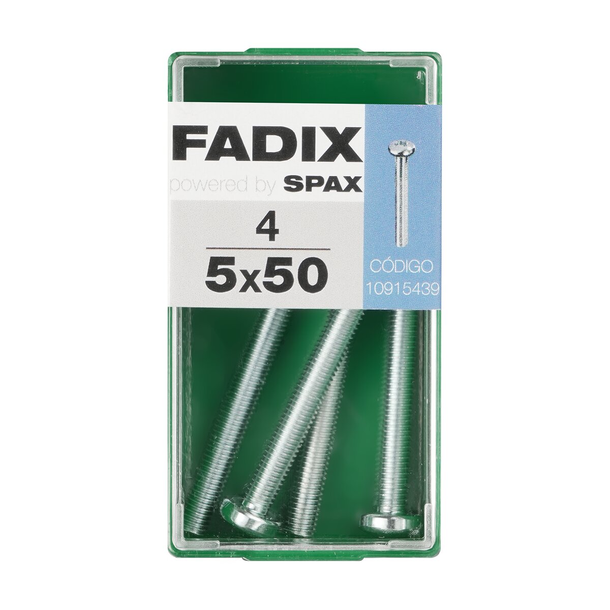 Imagen 0 de Tornillo Métrica Cabeza Redonda M5 x 50 mm - Caja 4 Uds