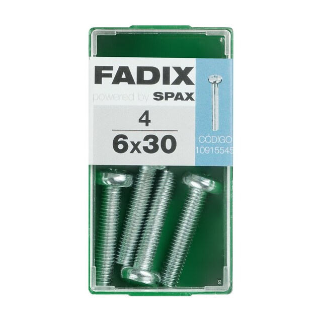 Imagen 0 de Tornillo Métrica Cabeza Redonda M6 x 30 mm - Caja 4 Uds