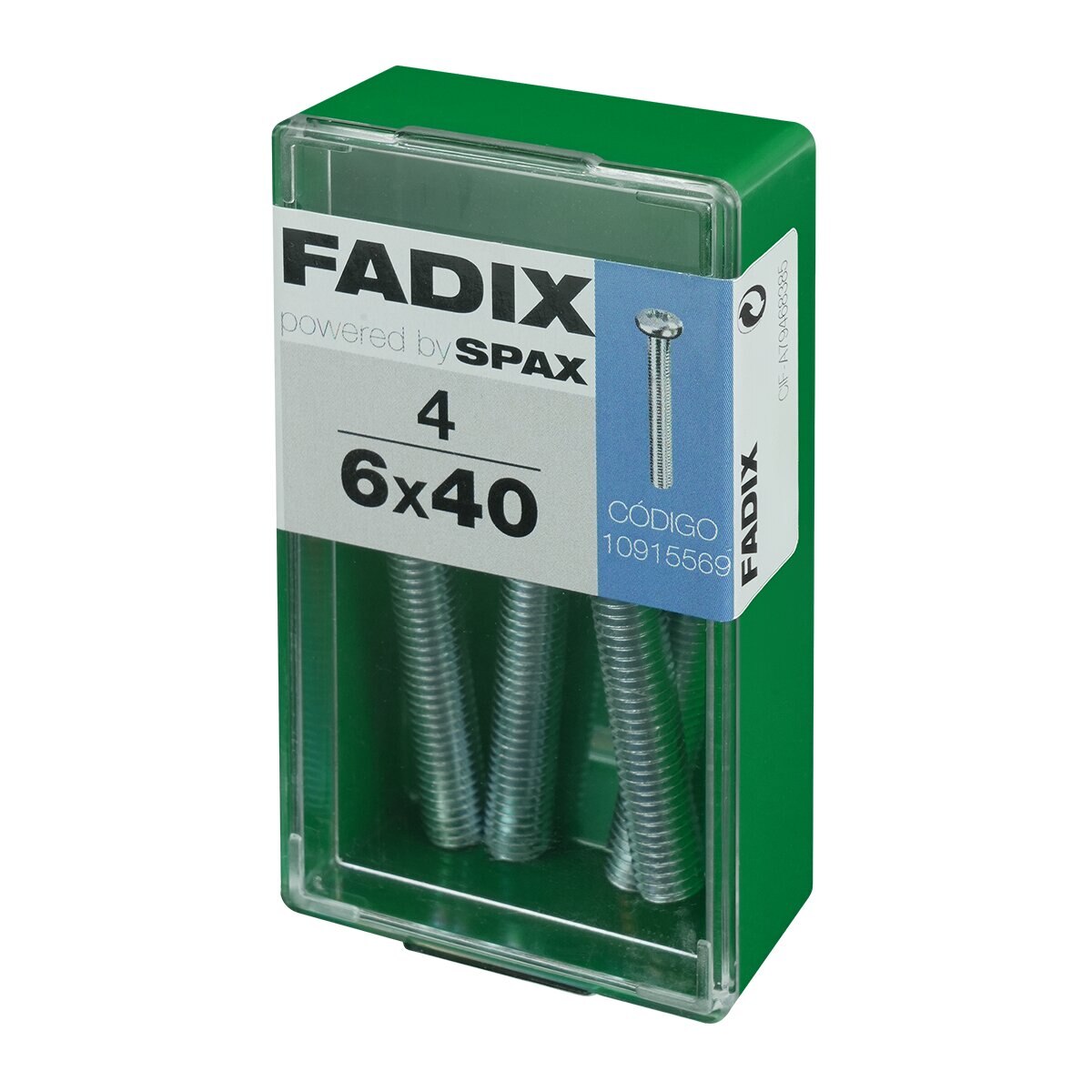 Tornillo Métrica Cabeza Redonda M6 x 40 mm - Caja 4 Uds Zincado-2