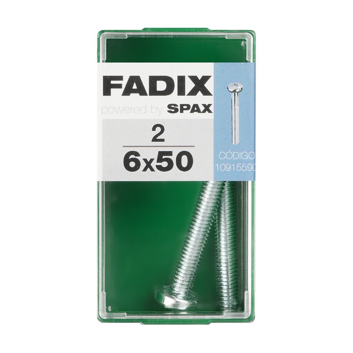 Imagen 0 de Tornillo Métrica Cabeza Redonda M6 x 50 mm - Caja 2 Uds