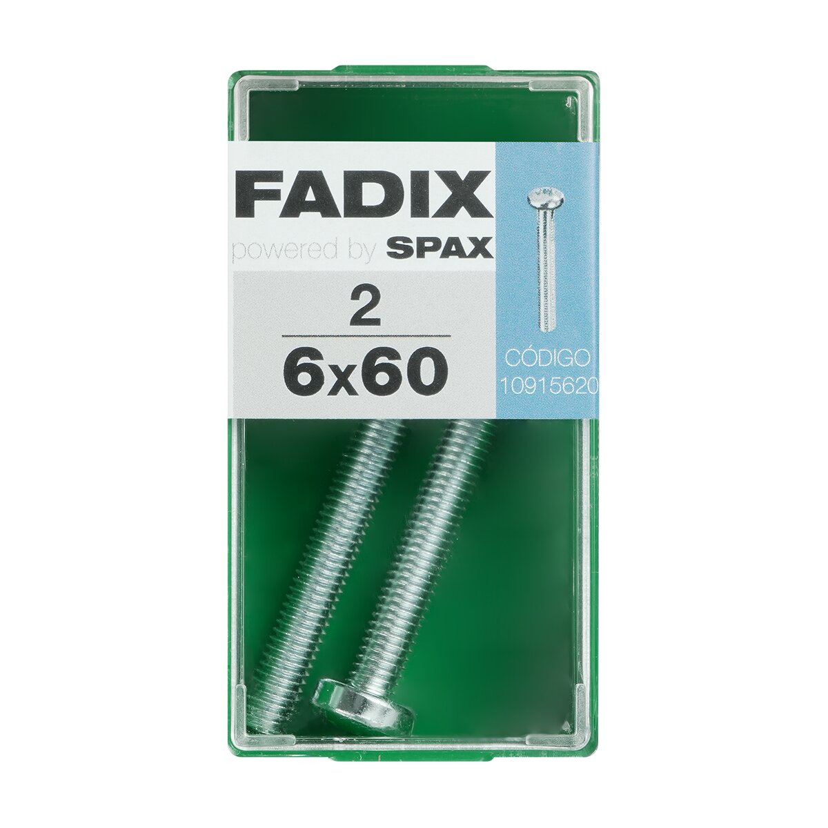 Imagen 0 de Tornillo Métrica Cabeza Redonda M6 x 60 mm - Caja 2 Uds