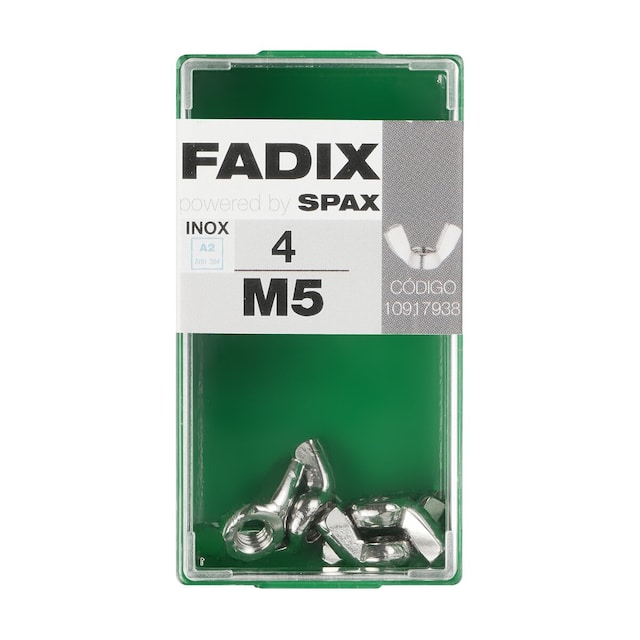 Imagen 0 de Tuerca Mariposa Acero Inoxidable M5 - Caja 4 Uds