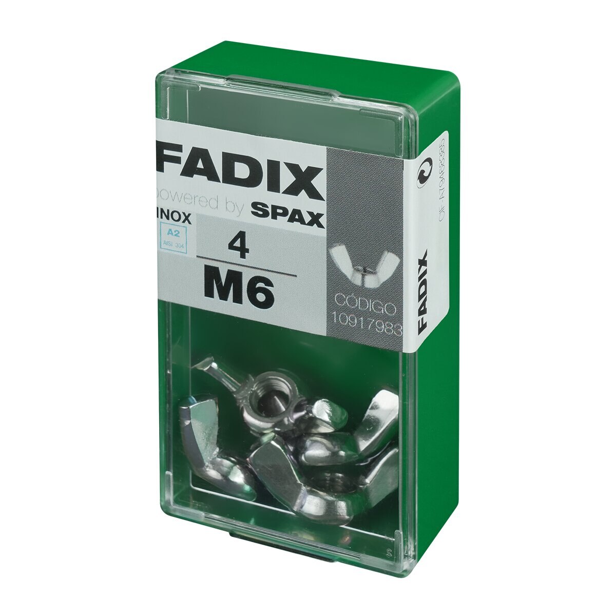 Tuerca Mariposa Acero Inoxidable M6 - Caja 4 Uds Acero Inox-2