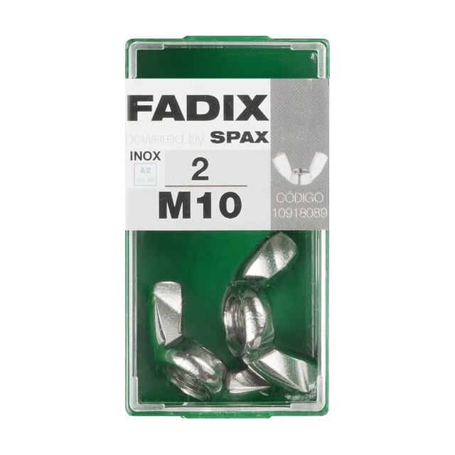 Imagen 0 de Tuerca Mariposa Acero Inoxidable M10 - Caja 2 Uds