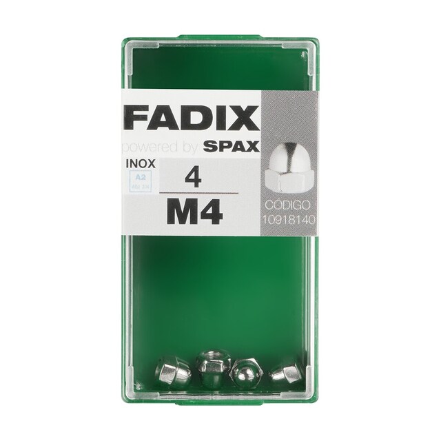 Imagen 0 de Tuerca Ciega Acero Inoxidable M4 - Caja 4 Uds