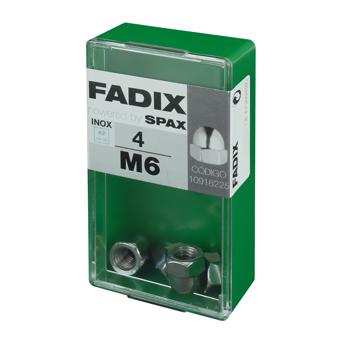 Tuerca Ciega Acero Inoxidable M6 - Caja 4 Uds Acero Inox-2