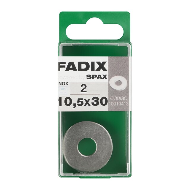 Imagen 0 de Arandela Plana de Ala Ancha Acero Inoxidable Ø10,5 x Ø30 mm - Caja 2 Uds