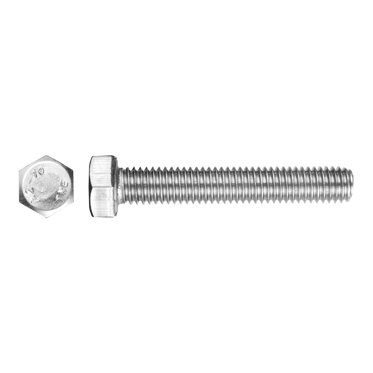 Tornillo Inoxidable Métrica Cabeza Hexagonal M5 x 16 mm - Caja 8 Uds Acero Inox-3