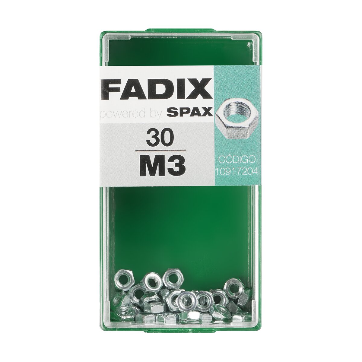 Imagen 0 de Tuerca Hexagonal Cincada M3 - Caja 30 Uds