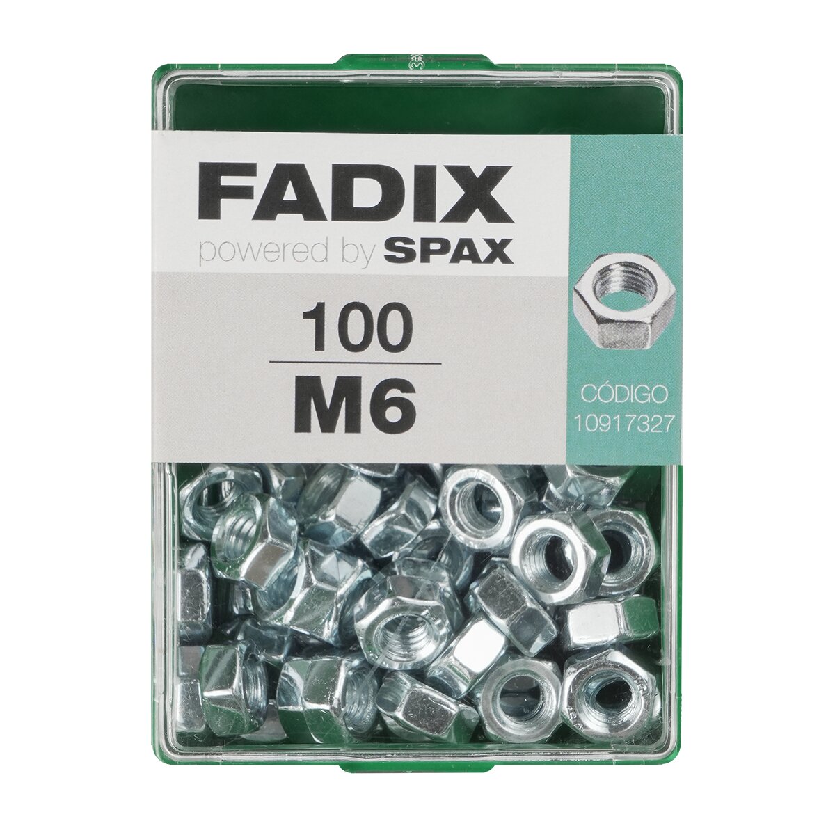 Imagen 0 de Tuerca Hexagonal Cincada M6 - Caja 100 Uds