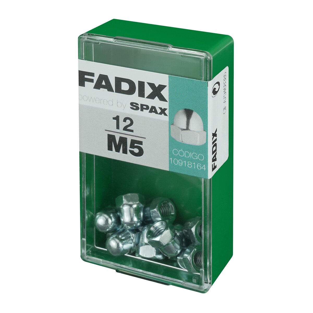 Porca Cega Zincada M5 - Caixa 12 Unidades Zincado-2