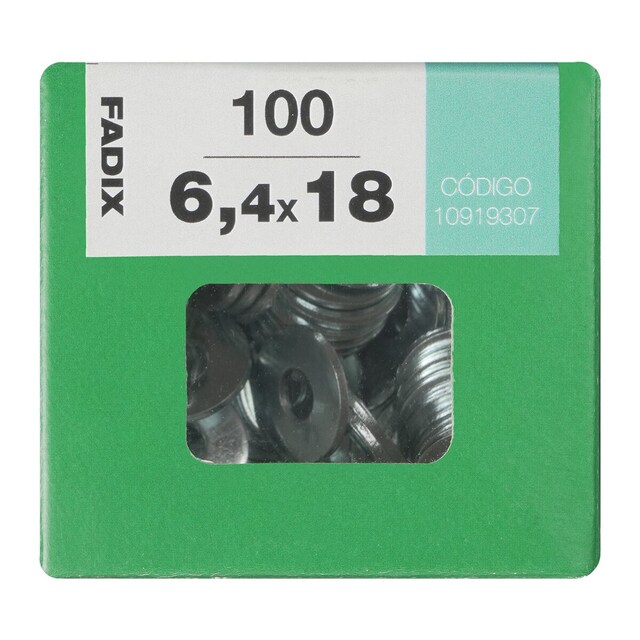 Imagen 0 de Arandela Plana de Ala Ancha Cincada Ø6,4 x Ø18 mm - Caja 100 Uds