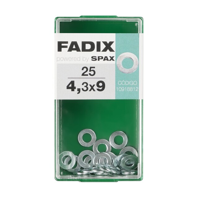 Imagen 0 de Arandela Plana Cincada Ø4,3 x Ø9 mm - Caja 25 Uds